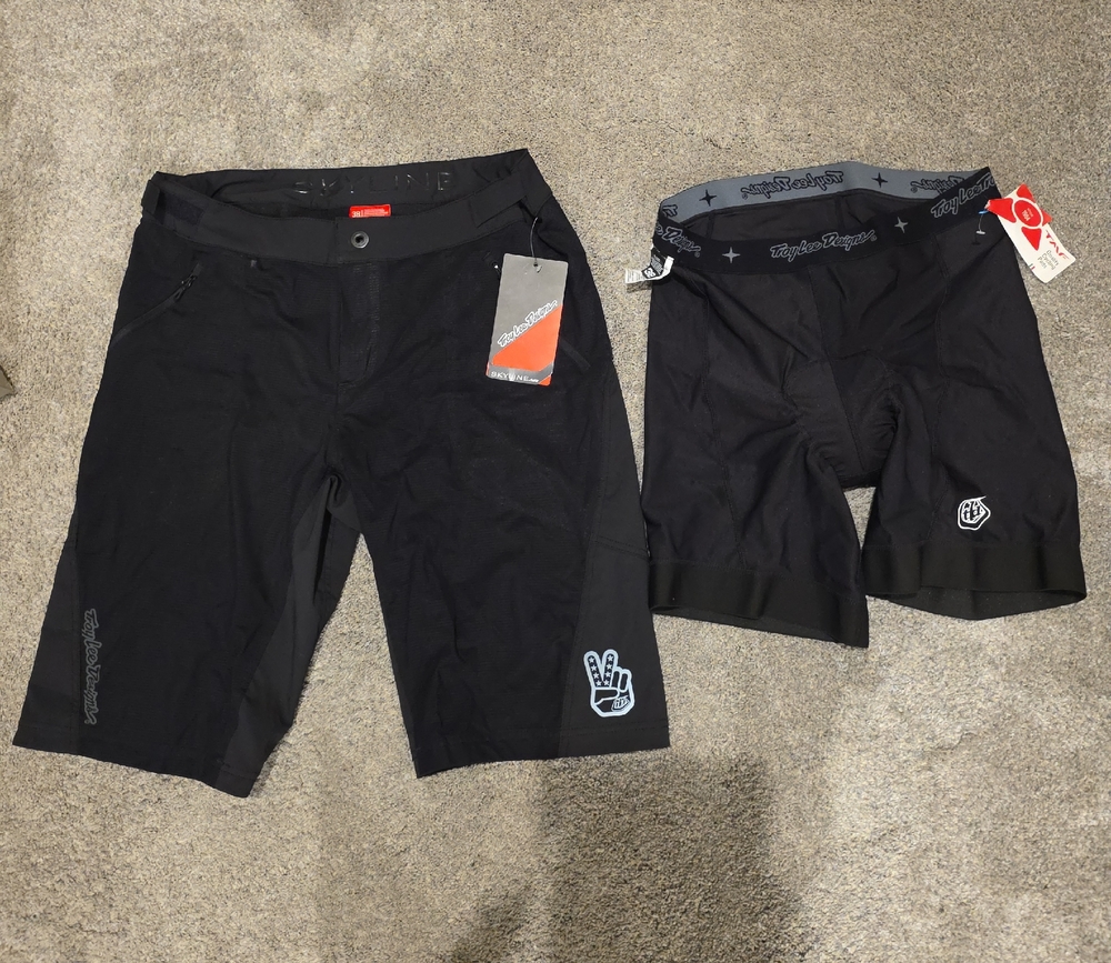 Black Men's Athletic Shorts by Troy Lee Designs